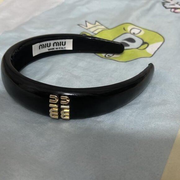 Like new black miu miu headband - Picture 2 of 2